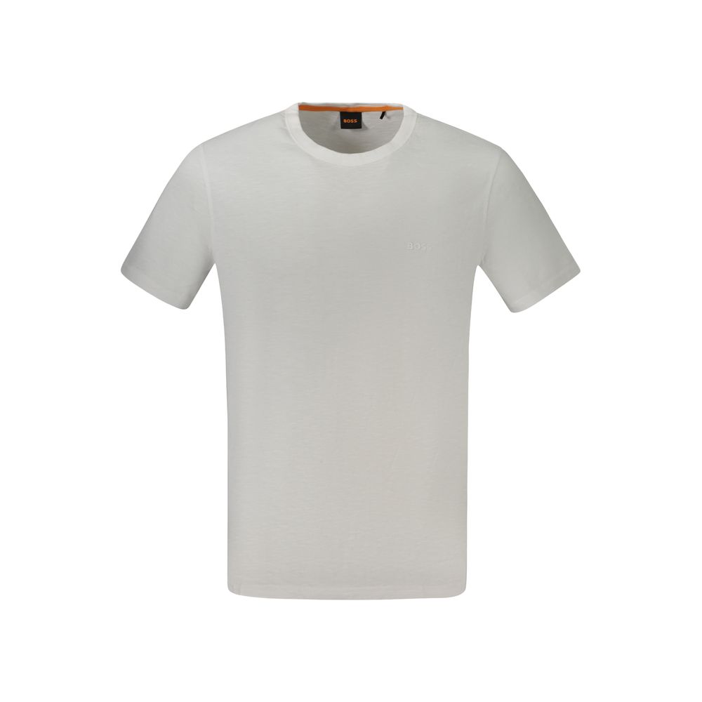 Bianco Cotton Mens T-Shirt designed by Hugo Boss
