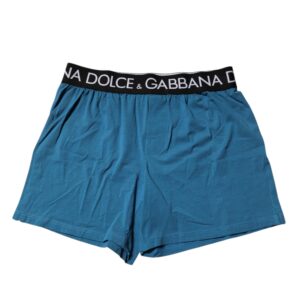 Blue Logo Waist Regular Boxer Shorts Underwear