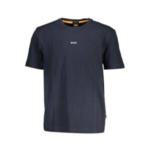 Blue Cotton T-Shirt designed by Hugo Boss