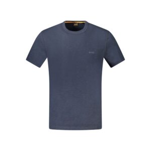 Blue Cotton Men T-Shirt designed by Hugo Boss