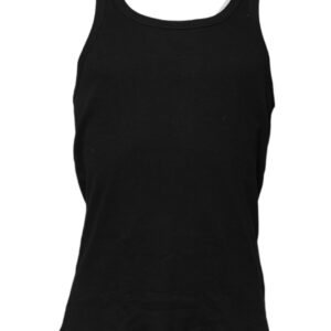 Black Cotton Sleeveless Underwear Tank T-shirt designed by Dolce&Gabbana
