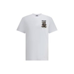 Classic White Soft Cotton T-Shirt designed by Moschino