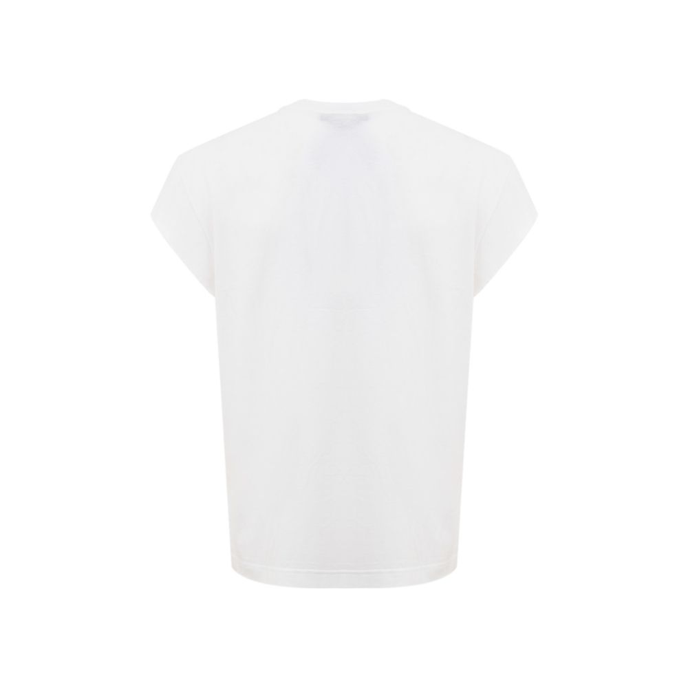 White Cotton T-Shirt designed by Dolce&Gabbana - Image 2