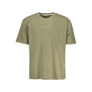 Green Cotton Men T-Shirt designed by Guess