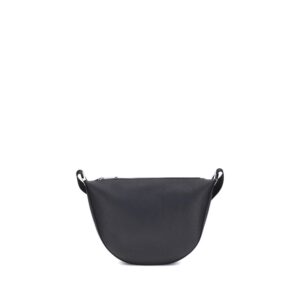 Black Calf Leather Bos Taurus Shoulder Bag designed by Fendi