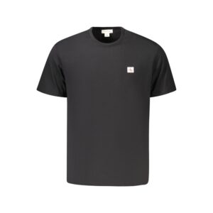Black Cotton Men T-Shirt designed by Guess