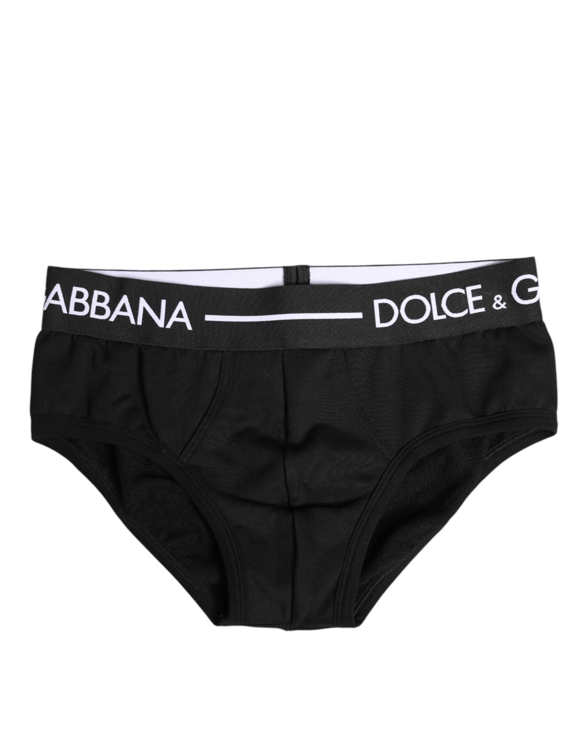 Black Cotton Brief Underwear designed by Dolce & Gabbana - Image 2