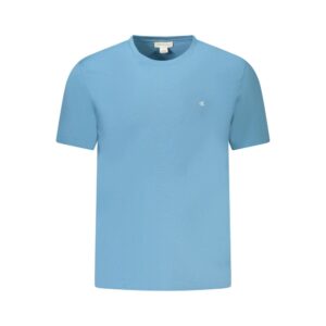 Blue Cotton Men T-Shirt