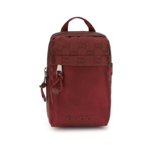 Elegant Bordeaux Polyamide Shoulder Bag designed by Gucci