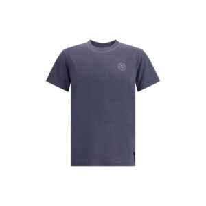 Elegant Blue Soft Cotton T-Shirt designed by Fendi