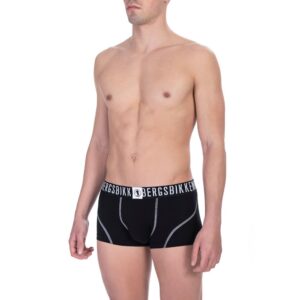 Black Cotton Boxer Underwear designed by Bikkembergs
