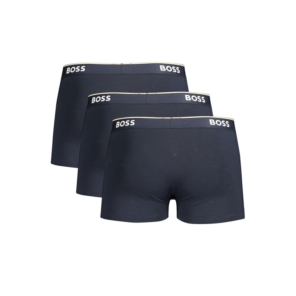 Blue Cotton Men Boxer Underwear designed by Hugo Boss - Image 2