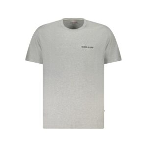 Gray Cotton Men T-Shirt designed by Guess