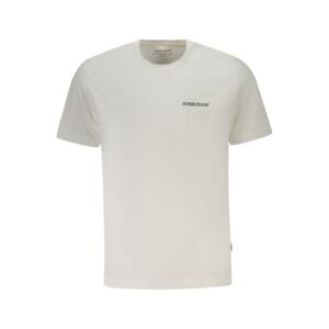 White Cotton Men T-Shirt designed by Guess