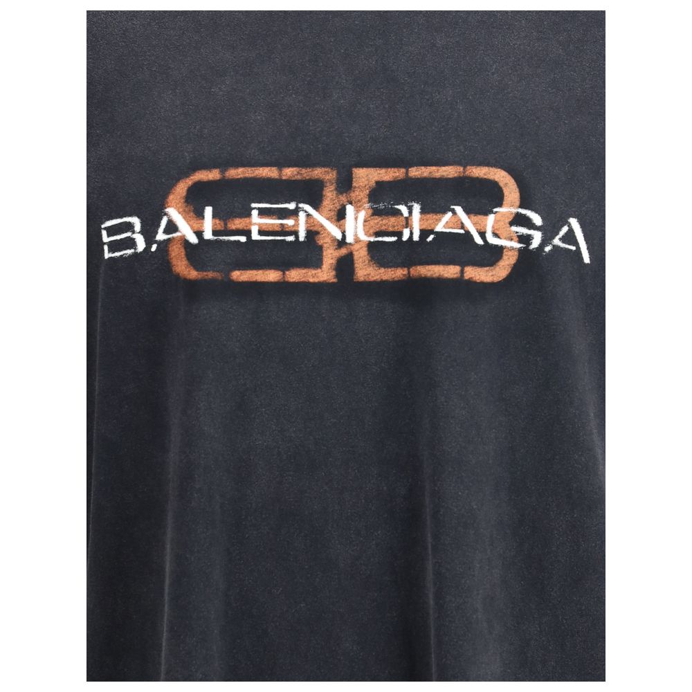 Authentic Gray Soft Cotton T-Shirt designed by Balenciaga - Image 3