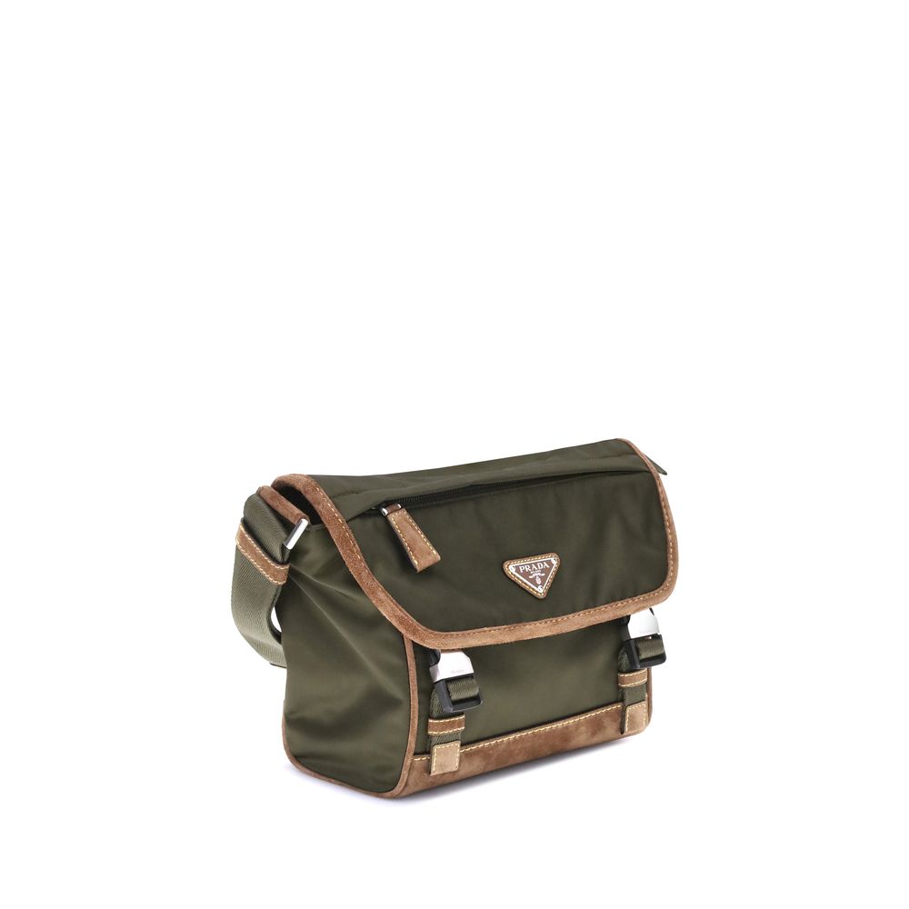 Stylish Green Recycled Polyamide Shoulder Bag designed by Prada - Image 2