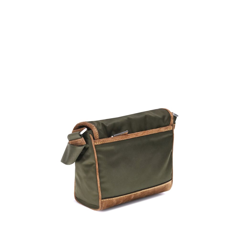 Stylish Green Recycled Polyamide Shoulder Bag designed by Prada - Image 3