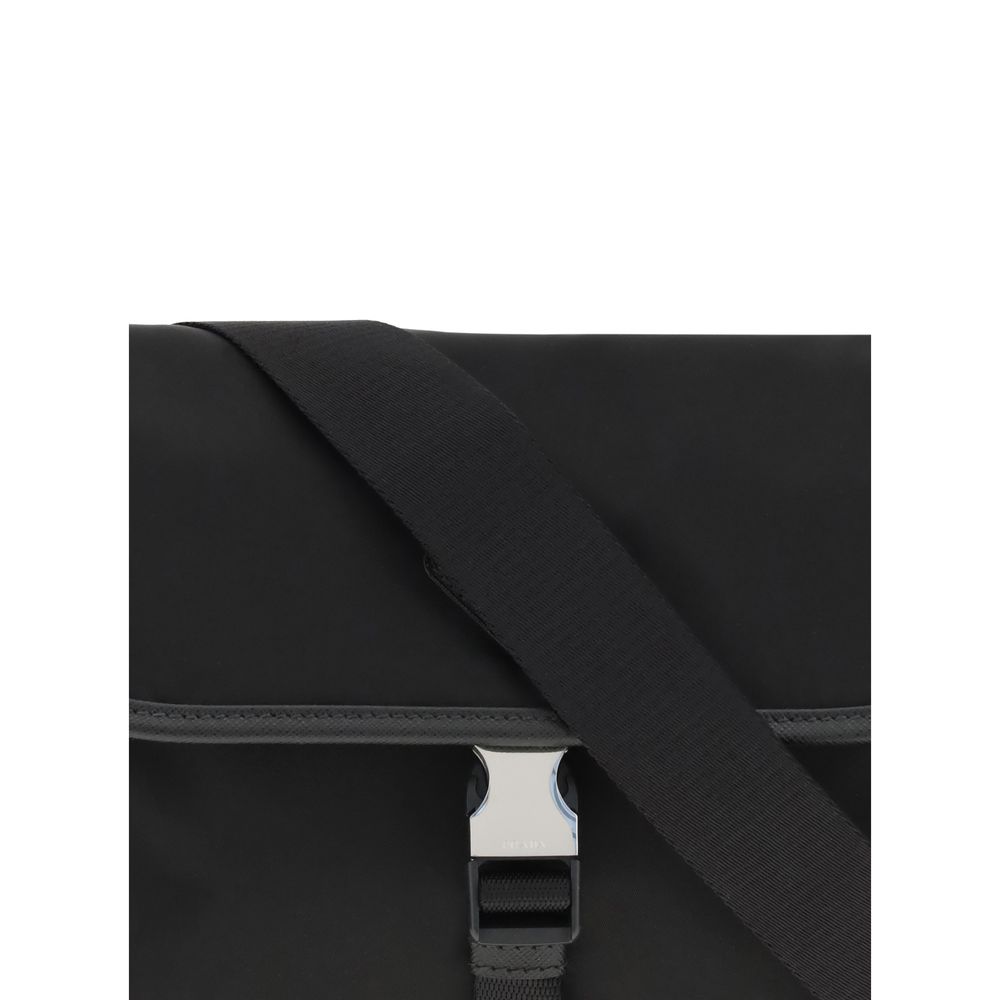 Chic Black Recycled Polyamide Shoulder Bag designed by Prada - Image 4