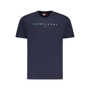 Blue Cotton Men T-Shirt