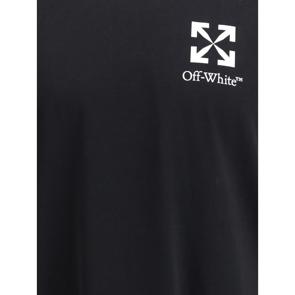 Stylish Black Cotton T-Shirt designed by Off-White - Image 3