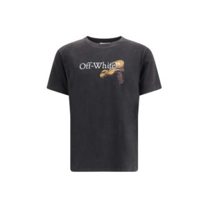 Stylish Black Cotton T-Shirt designed by Off-White