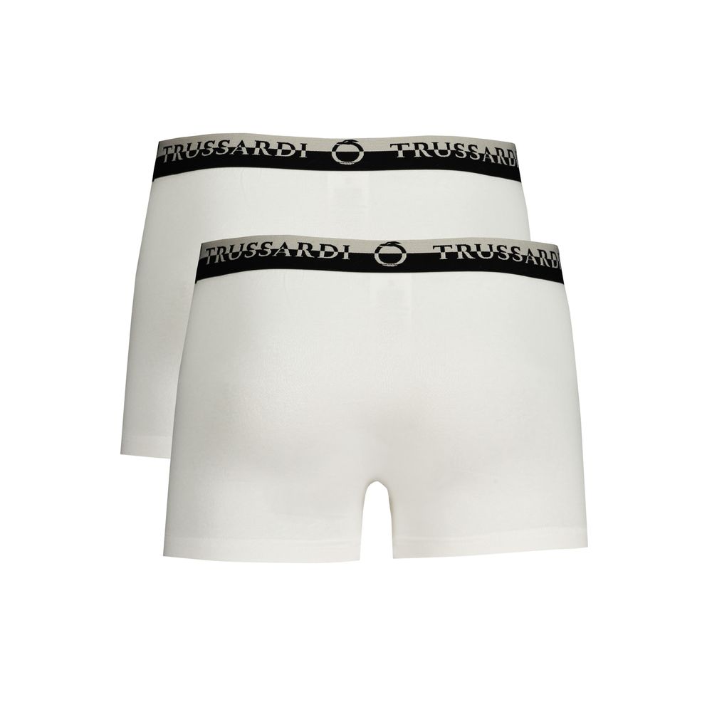 White Cotton Men Boxer - Image 2