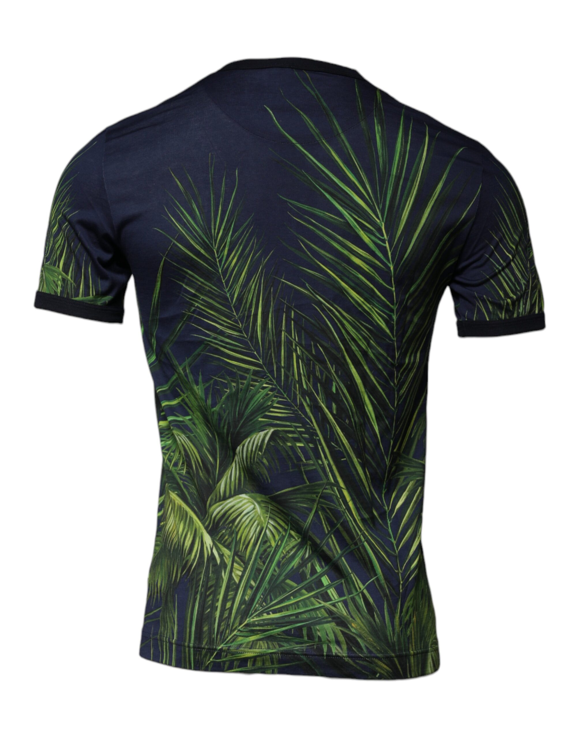 Blue Tree Print Soft Cotton T-Shirt designed by Dolce&Gabbana - Image 5