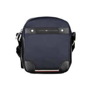 Blue Polyester Men Shoulder Bag