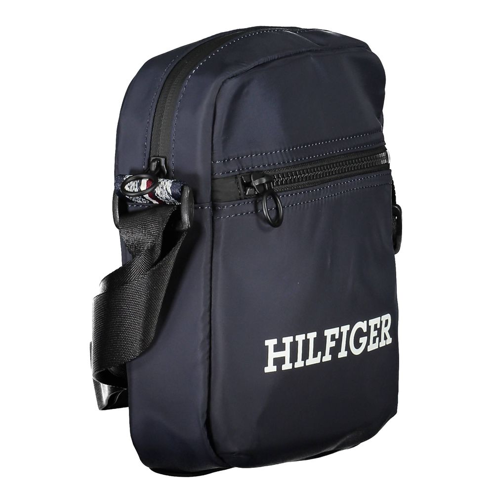 Blue Polyester Men Shoulder Bag - Image 3