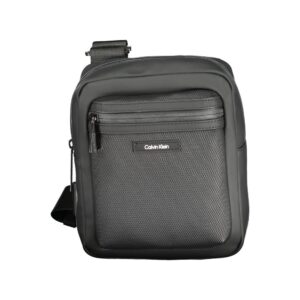 Black Polyester Men Shoulder Bag