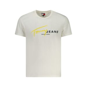 White Cotton Men T-Shirt
