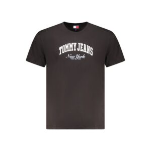 Black Cotton Men T-Shirt
