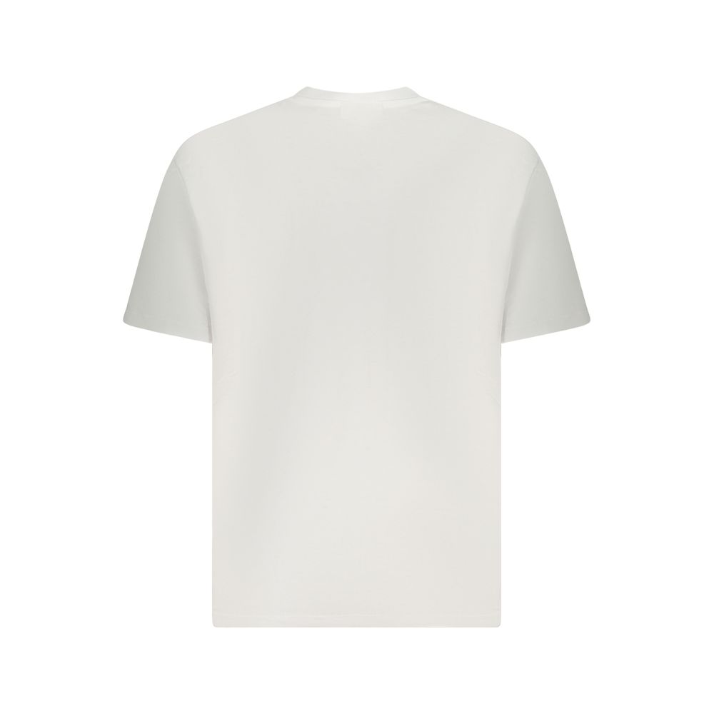 White Cotton Men T-Shirt - Image 2