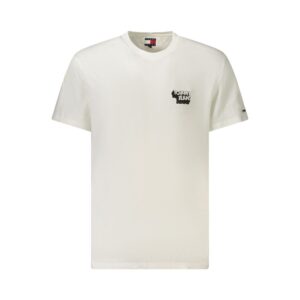 White Cotton Men T-Shirt
