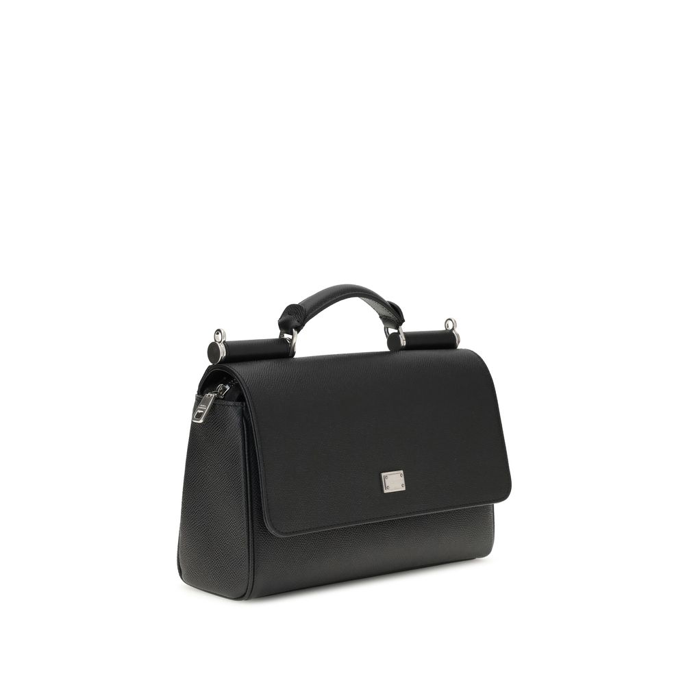 Black Calf Leather Bos Taurus Shoulder Bag - Image 2
