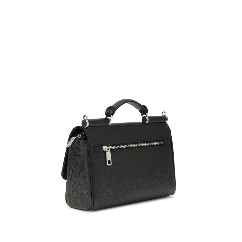Black Calf Leather Bos Taurus Shoulder Bag - Image 3