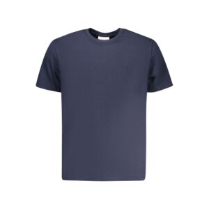 Blue Cotton Men T-Shirt