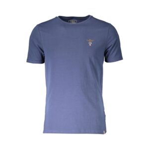 Blu Cotton Men T-Shirt