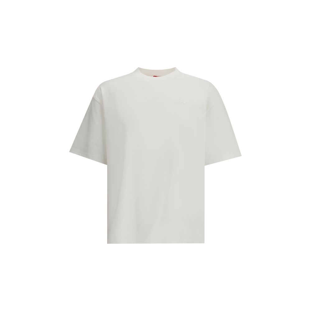 Contemporary White Cotton T-Shirt designed by Diesel