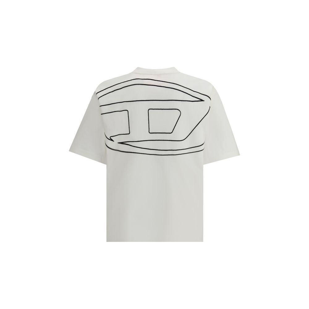 Contemporary White Cotton T-Shirt designed by Diesel - Image 2