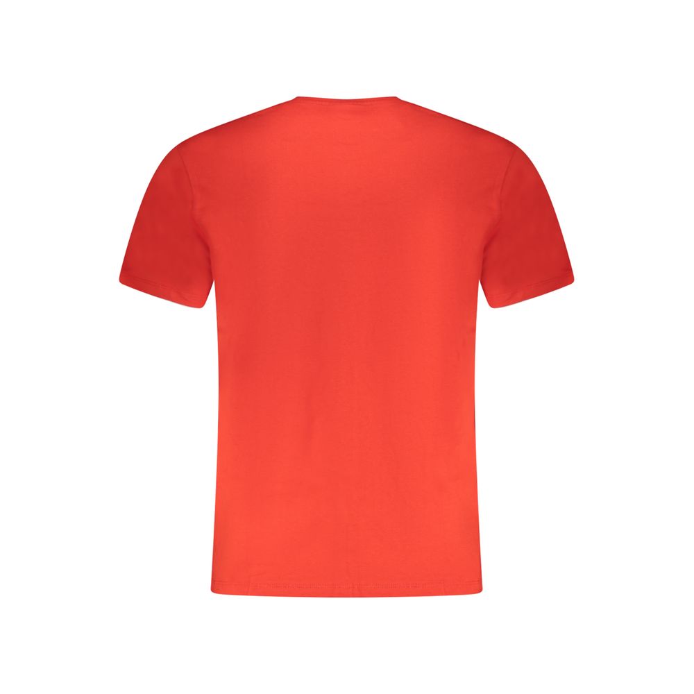 Red Cotton Men T-Shirt - Image 2