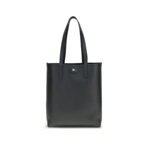 Elegant Black Leather Bos Taurus Shoulder Bag designed by Burberry
