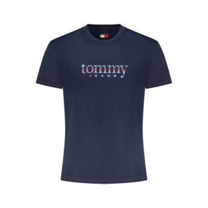 Blue Cotton Men T-Shirt