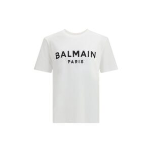 Stylish White Soft Cotton T-Shirt designed by Balmain