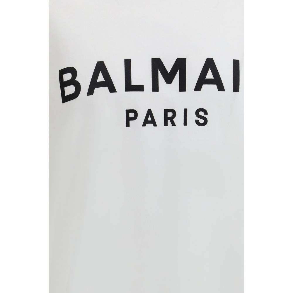 Stylish White Soft Cotton T-Shirt designed by Balmain - Image 3