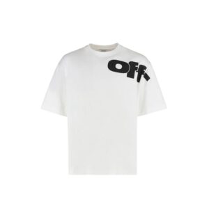 Trendy White Soft Cotton T-Shirt designed by Off-White