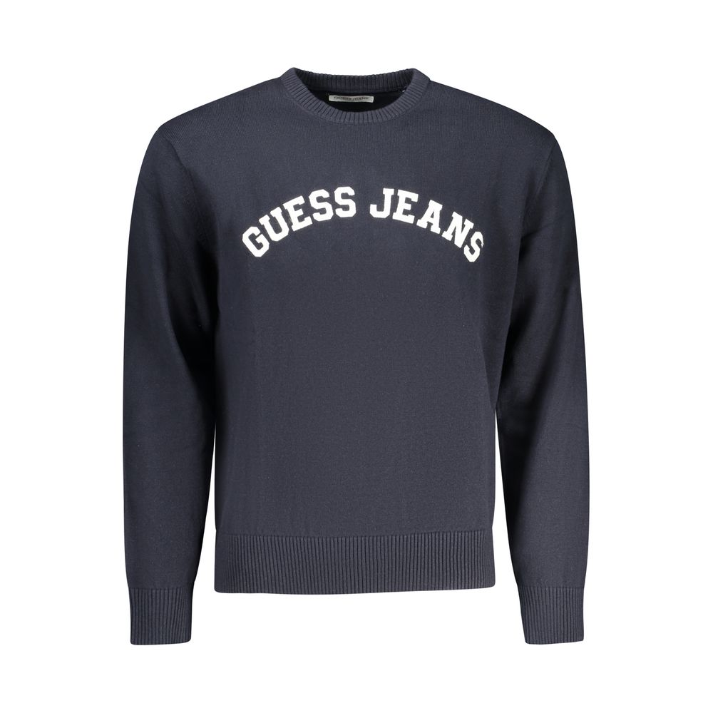 Trendy Blue Soft Cotton Mens Sweater designed by Guess