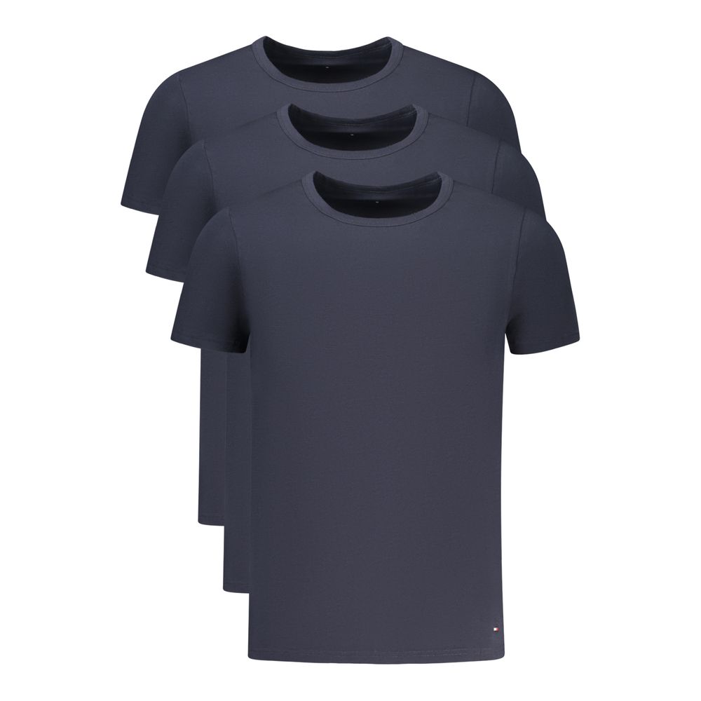 Casual Blue Cotton 3-Pack T-Shirt designed by Tommy Hilfiger