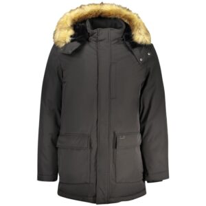 Stylish Black Polyester Mens Jacket designed by Guess