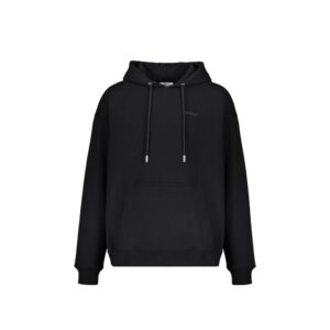 Authentic Black Cotton Hoodie designed by Off-White